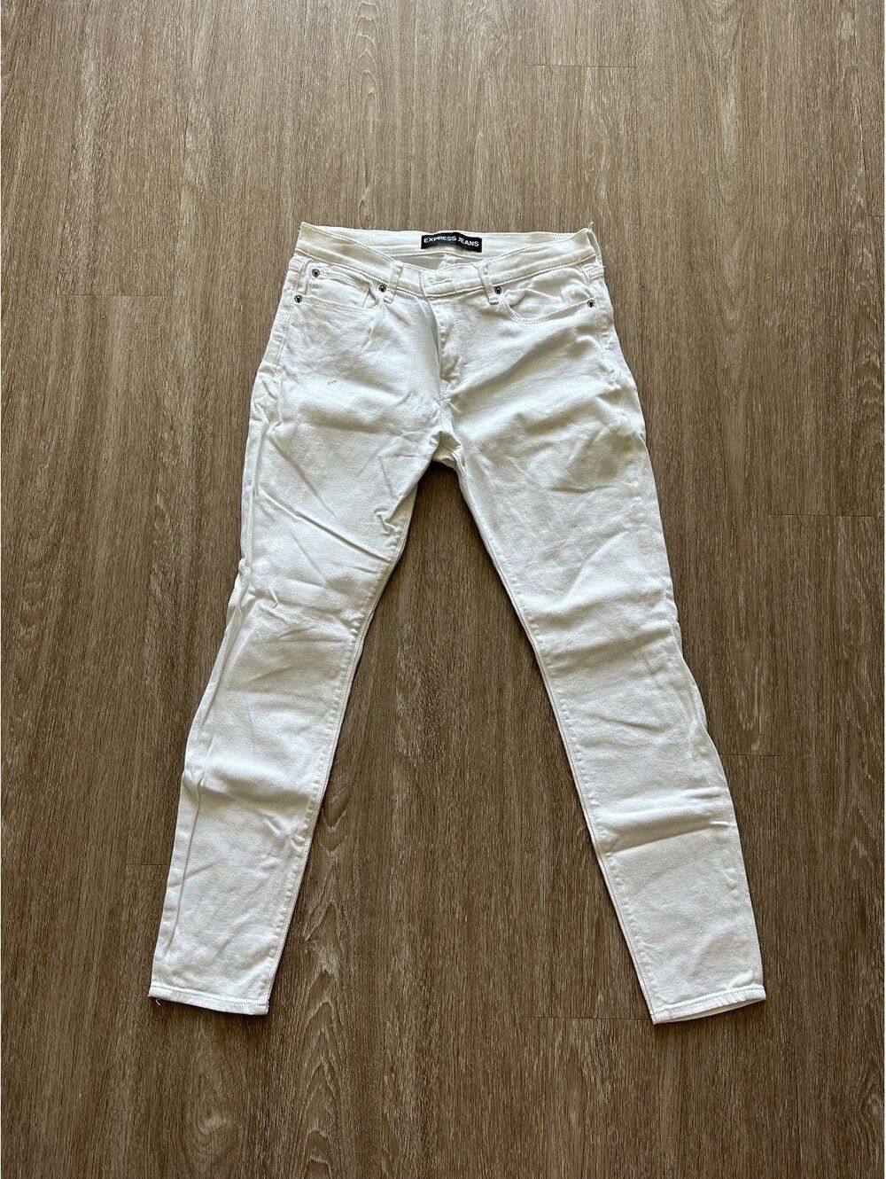Express Women's White Skinny Jeans